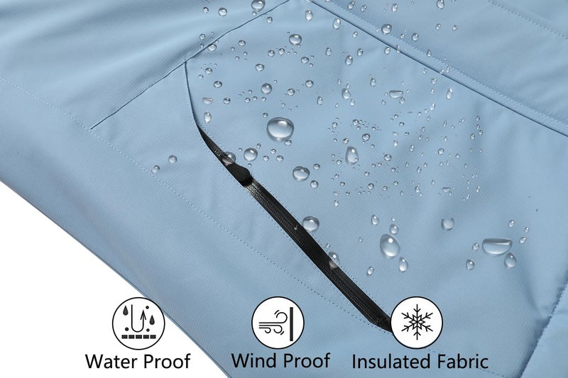 MOERDENG Women's Waterproof Ski Jacket Warm Winter Snow Coat Mountain Windbreaker Hooded Raincoat Jacket - Image 5